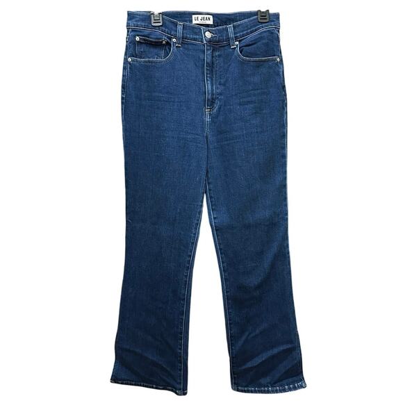 Le Jean Los Angeles Stella Flare Jeans Size 29 Dark Wash Highwaisted Charlie Gay - Picture 2 of 15